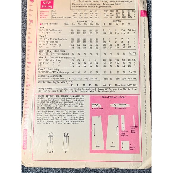 Simplicity Misses Dress Sewing Pattern sz 9JP 7762 - Picture 3 of 4